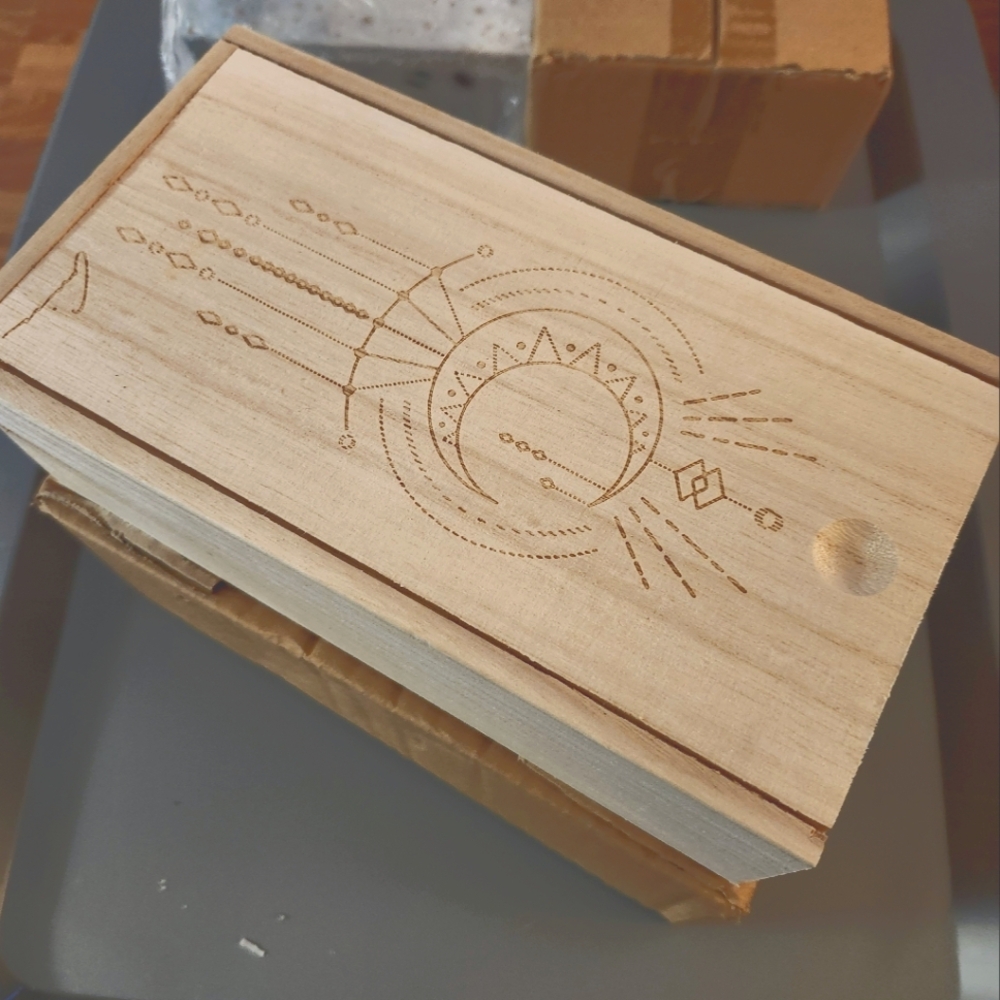 New, crystal box gift set